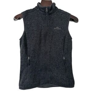 Kathmandu Altica 200 Size 10 Dark Grey Heathered Full Zip Fleece Vest 14272